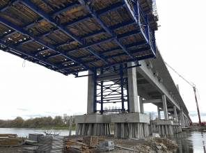 Wizyta robocza na budowie mostu w Stalowej Woli