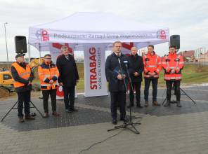 Budowa mostu na DW 877 w Dąbrówkach k. Łańcuta