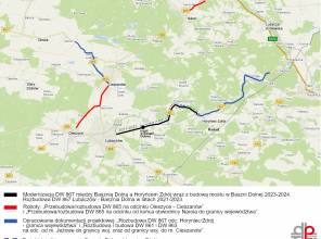 Droga dla pieszych i rowerów między Basznią Dolną a Horyńcem Zdrojem